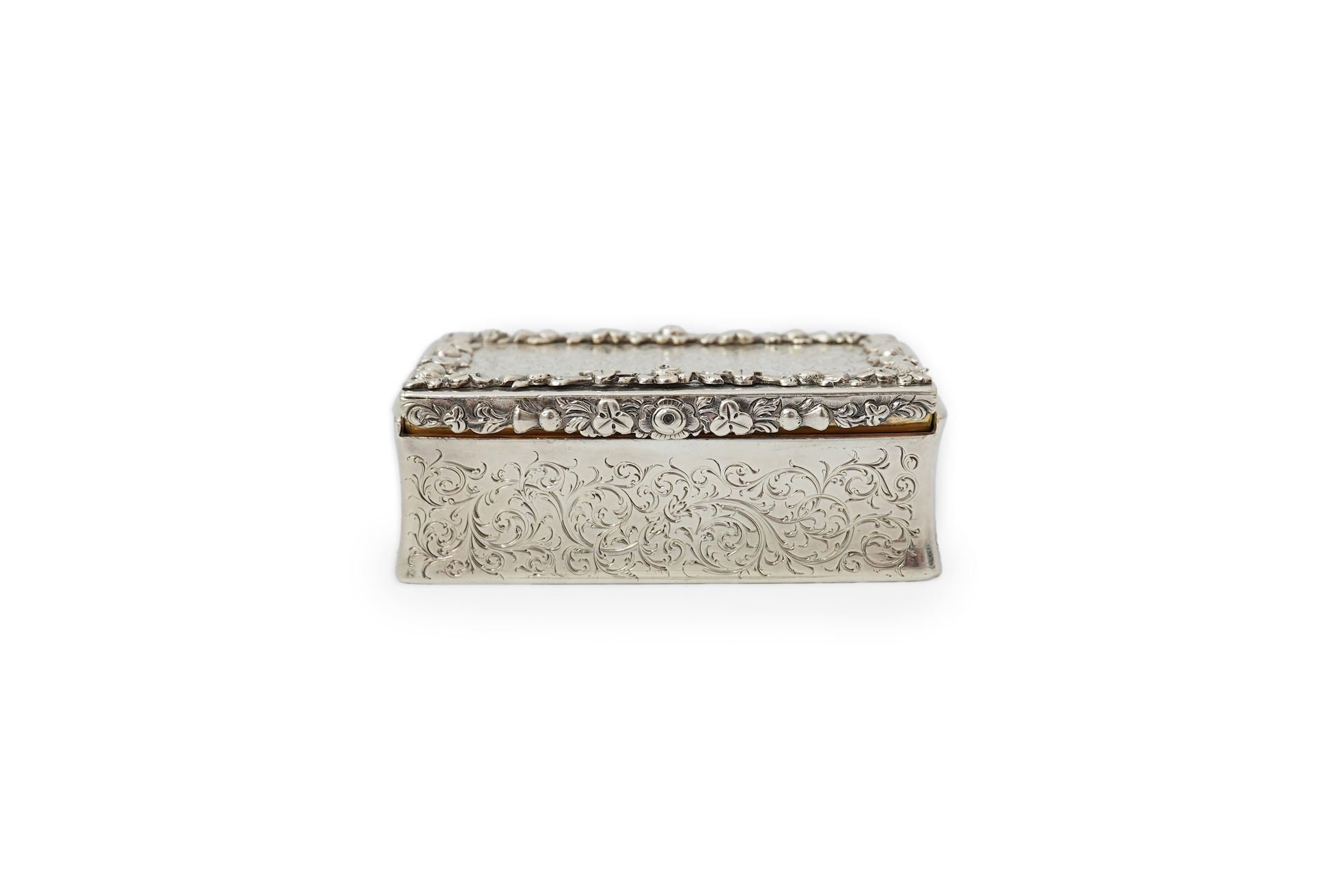 A good early Victorian silver snuff box, by Edward Edwards II